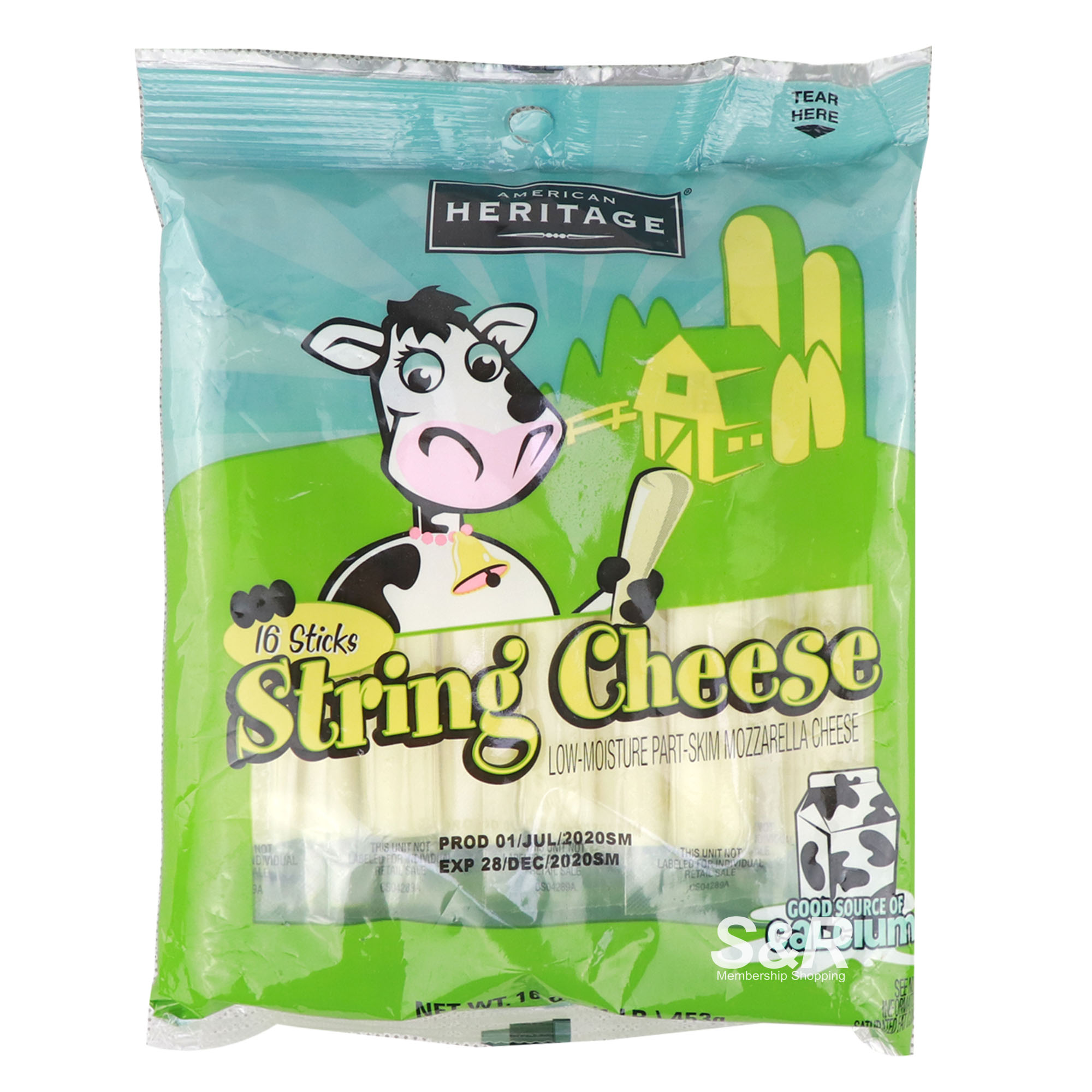 American Heritage String Cheese 16 sticks American Heritage String Cheese 16 sticks